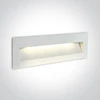 7W LED įleidžiamas sieninis lauko šviestuvas, baltas, 3000K, 68068C/W/W