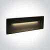 7W LED įleidžiamas sieninis lauko šviestuvas, juodas, 3000K, 68068C/B/W