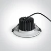 7W LED įleidžiamas šviestuvas, baltas, 3000/4000/5000K, 10107CA/W/V