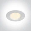7W LED įleidžiamas šviestuvas, baltas, 3000-4000K-6000K, 10107UV/W/V
