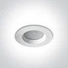 7W LED įleidžiamas šviestuvas, baltas, 3000K, 10107B/W/W