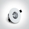 7W LED įleidžiamas šviestuvas, baltas, 3000K, IP54, 10107M/W/W
