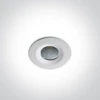 7W LED įleidžiamas šviestuvas, baltas, 3000K, 10107CA/W/W