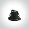7W LED įleidžiamas šviestuvas, juodas, 3000/3500/4000K, 10107Z/B/V