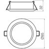 7W LED įleidžiamas šviestuvas MT 138 LED, chromo sp., 4000K, IP44