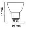 7W LED lemputė GU10, 2700K, 38 laipsnių kampo