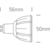 7W LED lemputė, GU10, 3000K, 7306GC/W