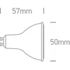 7W LED lemputė, GU10, 3000K, 7307BG/W