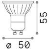 7W LED lemputė, GU10, 3000K, dimeriuojama, 288239