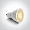 7W LED lemputė, GU10, 60°, balta, 2700/3000/4000K, 7307G/V