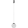 7W LED pakabinamas šviestuvas IRIDES, juodos sp./skaidrus, 2700K, 01-4087