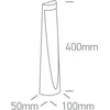 7W LED pastatomas lauko šviestuvas, antracito sp., 3000K, 67358/AN/W