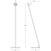 7W LED pastatomas šviestuvas, juodos/šampano sp., 3000K, dimeriuojamas, 25344
