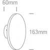 7W LED sieninis šviestuvas, baltas, 3000K, 67450/W/W