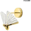 7W LED sieninis šviestuvas BUTTERFLY S, aukso sp., 3000K