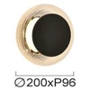 7W LED sieninis šviestuvas GLOSSY, juodos sp./skaidrus, 3000K, 4322100