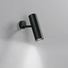 7W LED sieninis šviestuvas su trifaziu adapteriu ROCKET, juodas, CCT