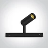 7W LED šviestuvas į magnetinę sistemą ONELIGHT MINI/MIDI/MAXI/P&P, juodas, 3000/3500/4000K, 48V, 42138/B/V