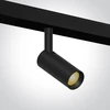 7W LED šviestuvas į magnetinę sistemą ONELIGHT MINI/MIDI/MAXI/P&P, juodas, 3000/3500/4000K, 48V, 42138/B/V