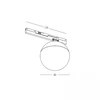 7W LED šviestuvas į magnetinę sistemą ZAMBELIS MAGNETIC 5MM, matinės juodos/baltos sp., 3000K, DALI, 2531