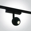 7W LED šviestuvas į magnetines sistemas FLAT, juodas, 3000/4000/5000K, 48V, 38°, 43122F/B/V