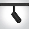 7W LED šviestuvas į magnetines sistemas MINI/MIDI/MAXI/P&P, juodas, 3000K, 48V, 10-38°, 42140/B/W
