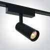 7W LED šviestuvas su filtru nuo akinimo į magnetines sistemas FLAT, juodas, 3000/4000/5000K, 48V, 38°, 43118F/B/V