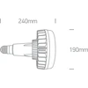 80W LED lemputė, E40, 4000K, 9G80N/C/LE