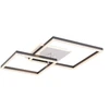 80W LED paviršinis lubinis šviestuvas SAMI, juodos/baltos sp., 3000/4000/6000K