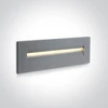 8,5W LED įleidžiamas sieninis lauko šviestuvas, pilkas, 3000K, 68066/G/W