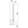 8,5W LED sieninis šviestuvas CITYLINE, nikelio sp., 3000K, dimeriuojamas, IP54, 01-3698