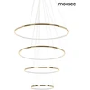 88W LED pakabinamas šviestuvas RING SLIM M, aukso sp., 3000K