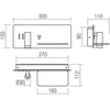 8W + 3W LED sieninis šviestuvas BROOK, juodas, 3000K, šviesos kampas 120°, skaitymo šviestuvėlio - 20°, su USB, 01-3316