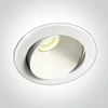8W įleidžiamas pakreipiamas šviestuvas, baltas, 3000K, dimeriuojamas, IP54, 11106PK/W/W