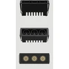 8W LED įleidžiamas šviestuvas, juodas, 3000K, S335