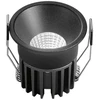 8W LED įleidžiamas šviestuvas QUARK, juodas, CCT