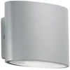 8W LED lauko sieninis šviestuvas BOXTER, sidabro sp., CCT, IP44