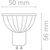 8W LED lemputė, GU10, 4000K, ACB62122