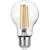8W LED lemputė, skaidri, E27, 4000K, 3vnt.