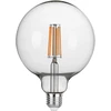 8W LED lemputė, skaidri, E27, 6500K