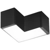 8W LED linijinio šviestuvo L sujungimas NEXT, juodas, CCT