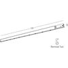 8W LED linijinis šviestuvas į magnetinę sistemą ZAMBELIS MAGNETIC 6MM, žalvario sp., 3000K, 25241