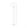 8W LED pastatomas lauko šviestuvas, juodas, 3000K, IP65, E409