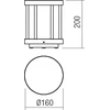 8W LED pastatomas lauko šviestuvas KALEN, tamsiai pilkas, 3000K, IP65, 90577