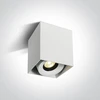 Lubinis šviestuvas 8W LED paviršinis šviestuvas, baltas, 3000K, dimeriuojamas, 12108XA/W/W