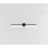 8W LED sieninis šviestuvas LINES, 60cm, juodas, 3000K