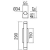 8W LED sieninis šviestuvas MADISON, vario sp., 3000K, 01-2031