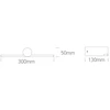 8W LED veidrodžio šviestuvas, juodas, 3000/3500/4000K, IP44, 38108N/B/V