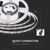 V-tac 8W/m LED juosta, 24V, 120 LED/m, 4000K, 10 metrų ritė