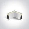 8W paviršinio/pakabinamo linijinio šviestuvo kampinis sujungimas, baltas, 4000K, 050170D/W/C